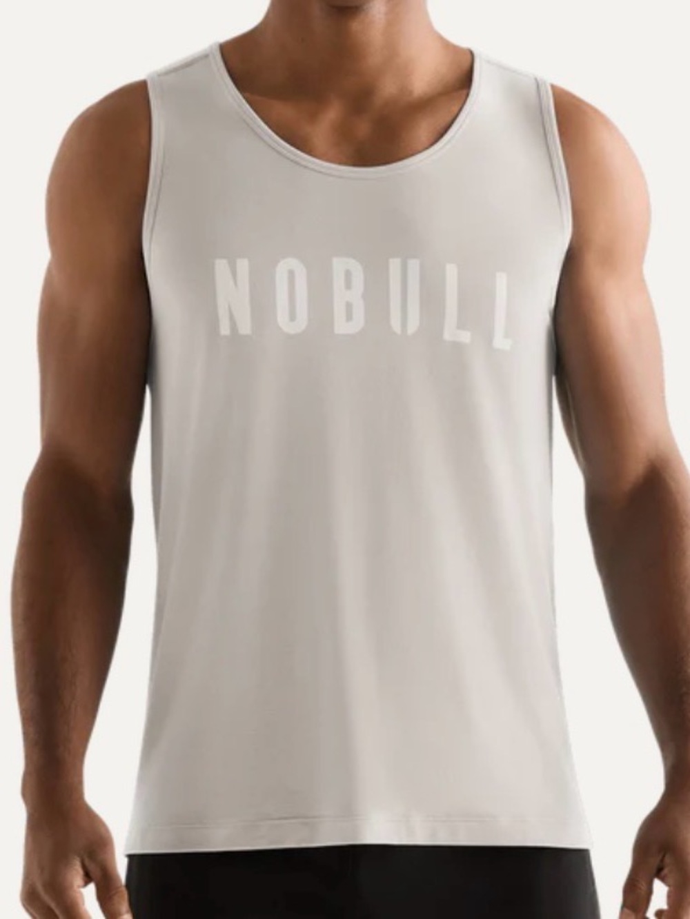 NOBULL Men’s Medium Athletic Logo Tank / NWT / Color: oatmeal